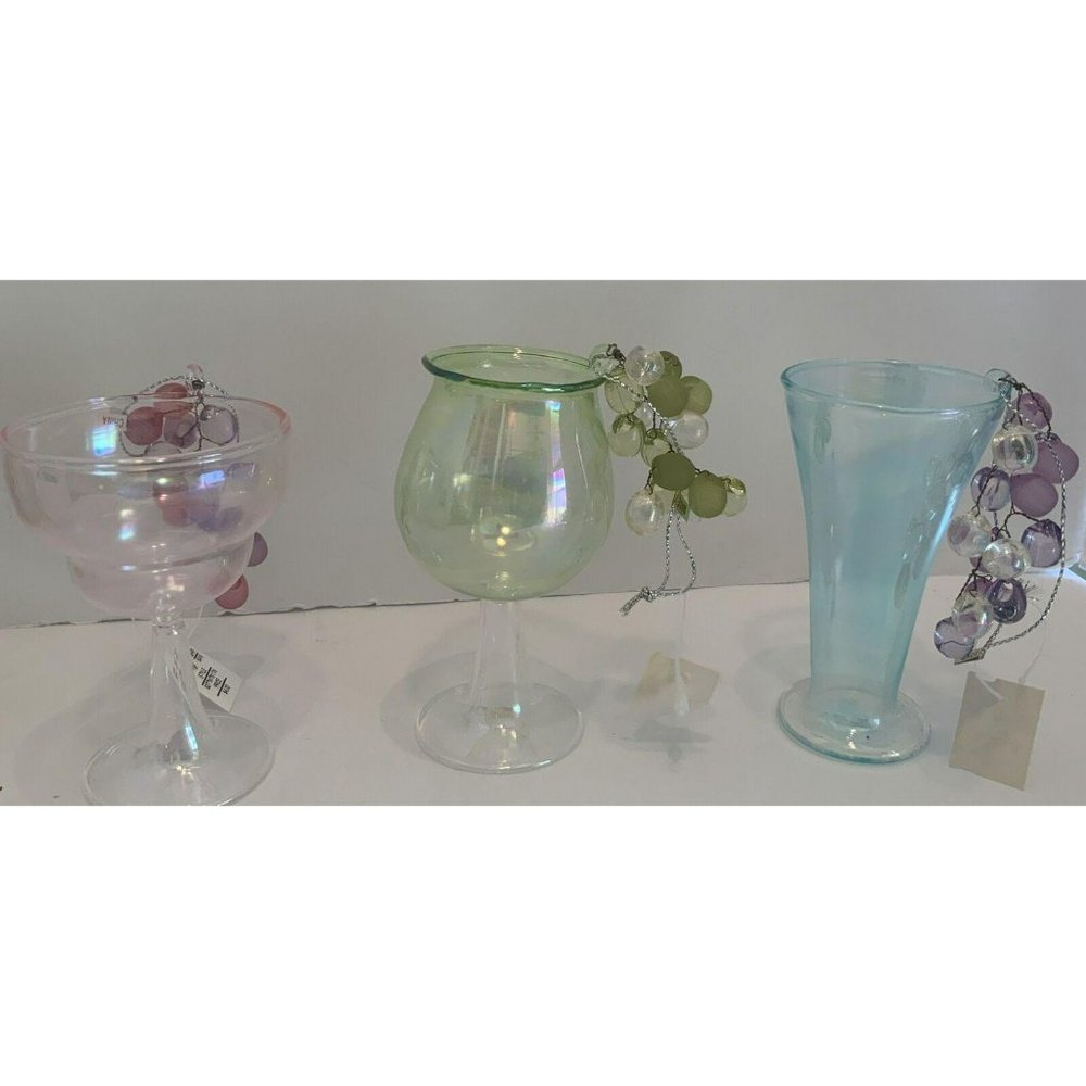 Dillards Trimming Ornament Set Of 3 Cocktail Glass
